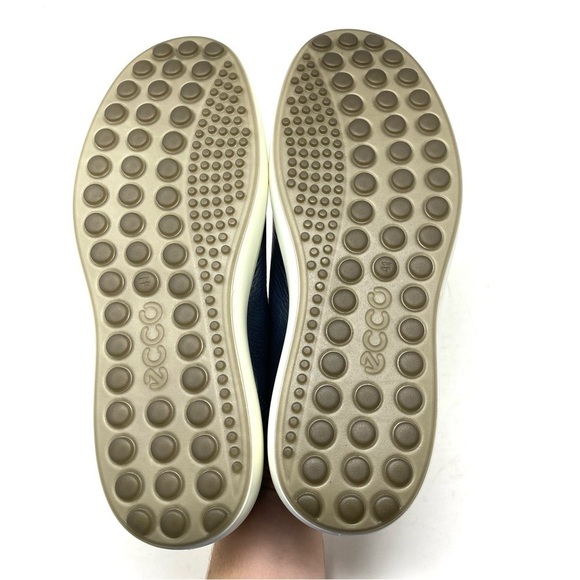 ECCO MEN'S SOFT 7 CITY Leather SNEAKER Marine Dynasty - Picture 6 of 7